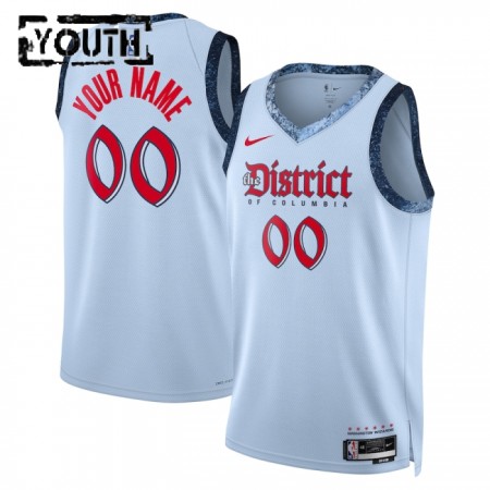 Dres Washington Wizards Prilagođeni Nike 2024-25 City Edition Plava Swingman - Dječji